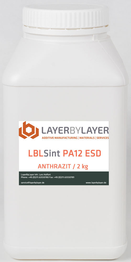 LBLSint PA12 ESD SLS Powder in Anthrazit
